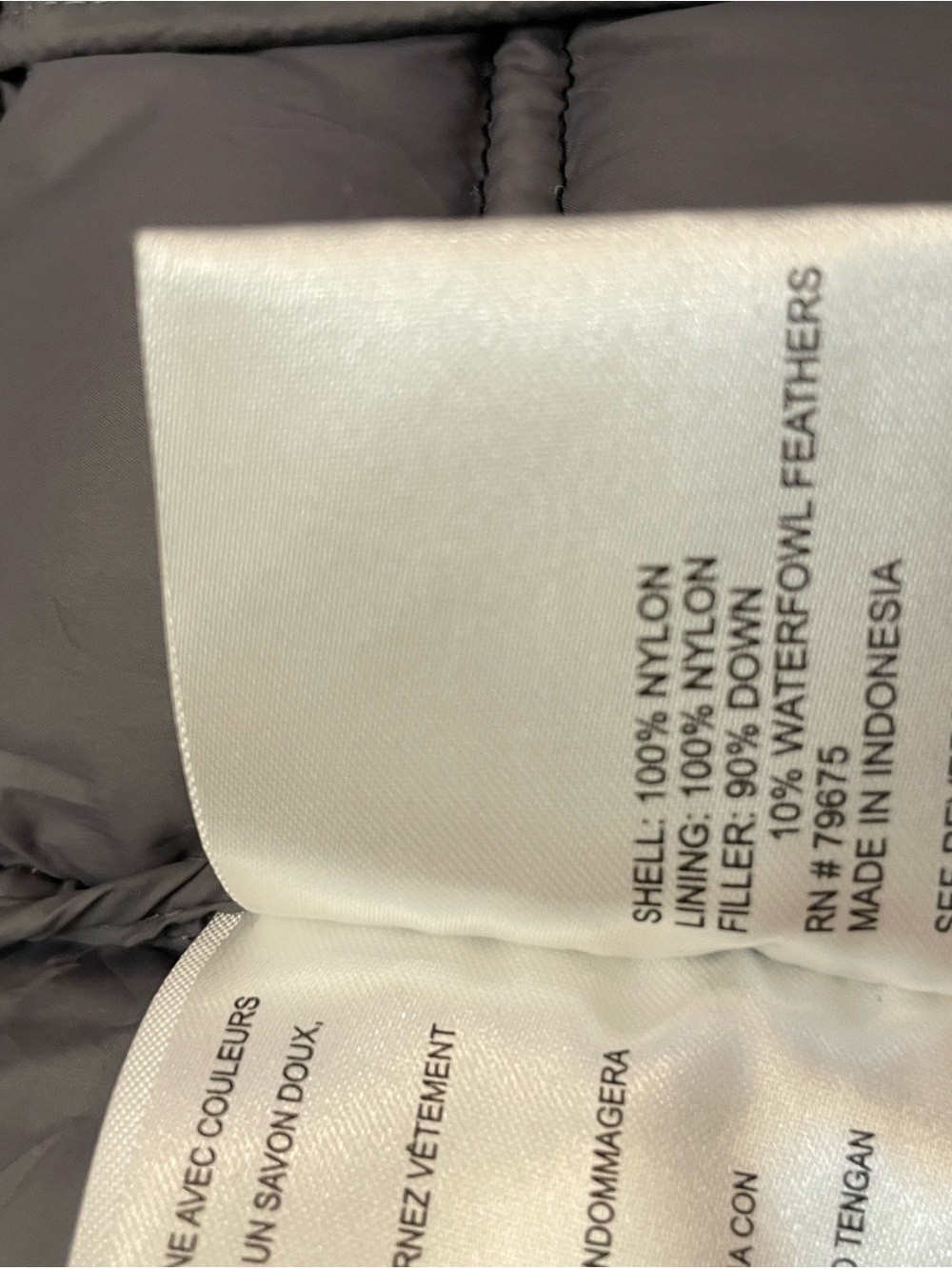 Women's Michael Korrs Black Quilted Puffer Jacket with High Collar. Down S - Picture 8 of 10